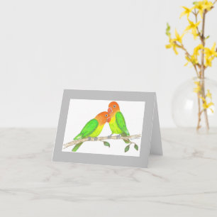 Lovebirds Inspirerend Note Kaart
