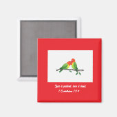 Lovebirds Magnet inspirant (Recto/Verso)