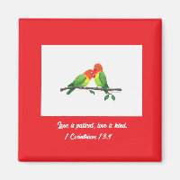 Lovebirds Magnet inspirant