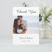 Lovebirds Mariage mexicain Carte de remerciements (Debout devant)