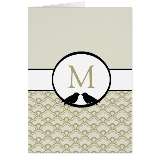 Lovebirds Programmes de cérémonie des Mariages (Devant)