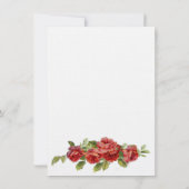 Lovebirds Red Roses gepersonaliseerd Dank u Bedankkaart (Achterkant)