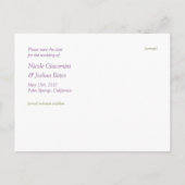 Lovebirds, Save the Date carte postale (Dos)