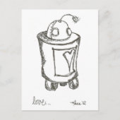 Lovebot Robot Love Briefkaart (Voorkant)