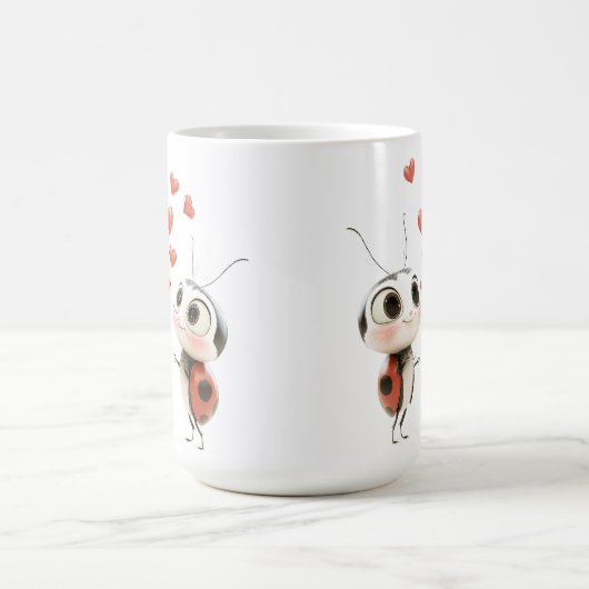 💕 Lovebug Ladybug Mug - Cute & Cosy Sips! (Centre)
