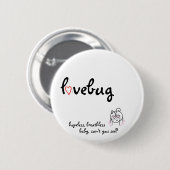 lovebug ronde button 5,7 cm (Voorkant /achterkant)