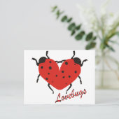 Lovebugs Briefkaart (Staand voorkant)