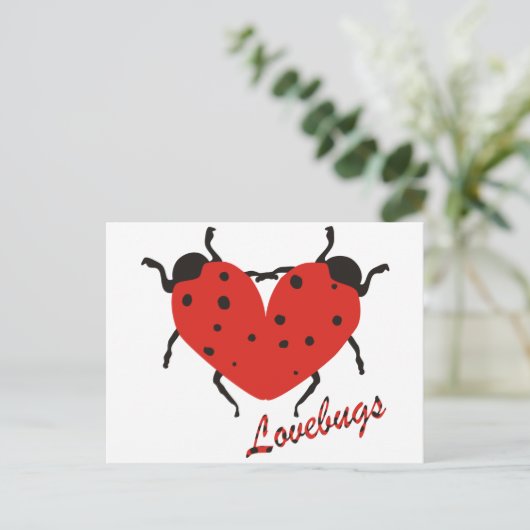 Lovebugs Briefkaart (Staand voorkant)