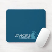 Lovecats Hotsprings Blauwe Muispad Muismat (Met muis)