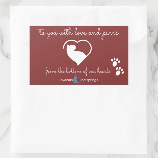 Lovecats Hotsprings sticker (Tas)