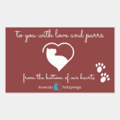 Lovecats Hotsprings sticker (Voorkant)