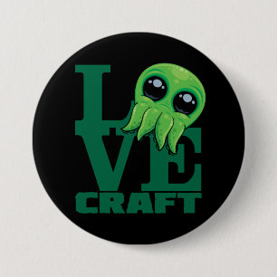 Lovecraft Baby Cthulhu Design – Spookachtige Schat Ronde Button 7,6 Cm
