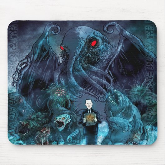Lovecraft in the mist mouse pad muismat (Voorkant)