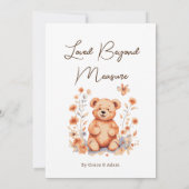 Loved Beyond Measure Baby Faire-part (Dos)