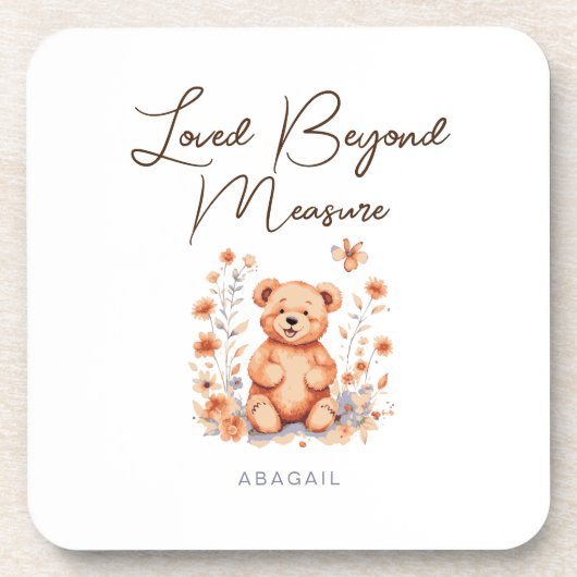 Loved Beyond Measure Latte Mok Bier Onderzetter (Voorkant)