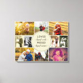 Loved Beyond Wordorial Photo Collage Natural Canvas Afdruk (Voorkant)