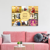 Loved Beyond Words Herembrance Foto Collage Canvas Afdruk (Insitu (Woonkamer))