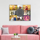 Loved Beyond Words Memorial Photo Collage Canvas Afdruk (Insitu (Woonkamer))