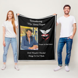 Loved, Missings & Cherned Memorial Fleece Deken