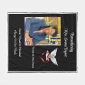 Loved, Missings & Cherned Memorial Fleece Deken (Voorkant (Horizontaal))
