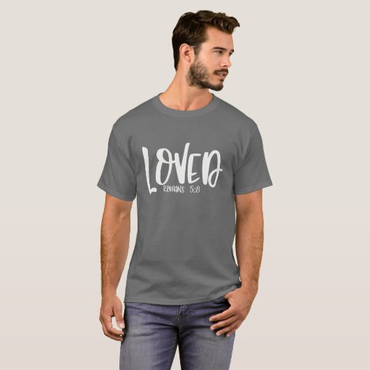 Loved Romans 5:8 Matching Bestfriends Matching Fam T-shirt (Voorkant volledig)
