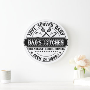 Loved Served Daily - Papa's Keuken Klok