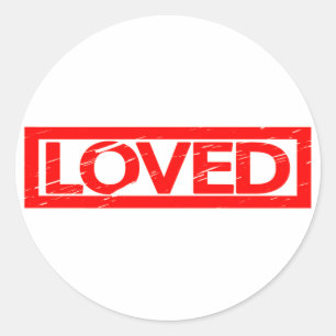 Loved Stamp Ronde Sticker
