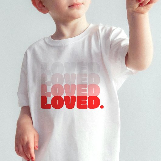 Loved - T-shirt Saint Valentin pour enfants