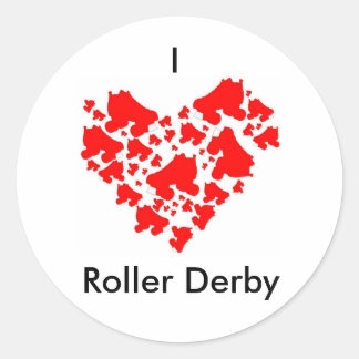 LoveDerby, I, Roller Derby Ronde Sticker