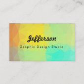 LoveGeo Abstract geometrisch ontwerp - Regenboogha Visitekaartje (Voorkant)