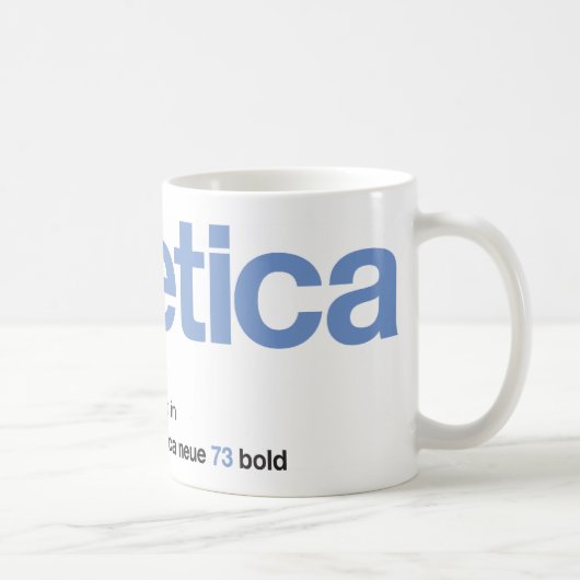 LoveHelvetica BlueBell Mug (Droite)