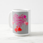 LoveInEverySip #BeMineMug #SipsOfLove #Valentin Koffiemok (Voorkant links)