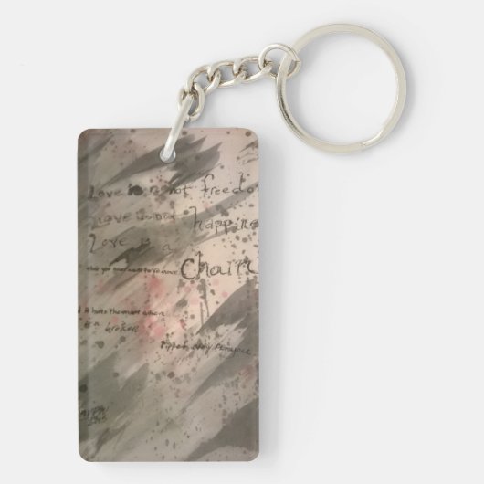 Loveisachain. sleutelhanger (achterkant)