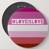 #LoveIsLove hashtag badge (Devant & derrière)