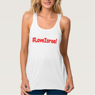 "#LoveIsrael" Cute Design. Bestel nu Tanktop