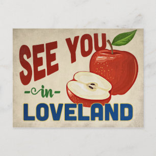 Loveland Colorado Apple - Vintage Travel Briefkaart