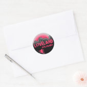 Loveland Colorado roze ski stickers (Envelop)
