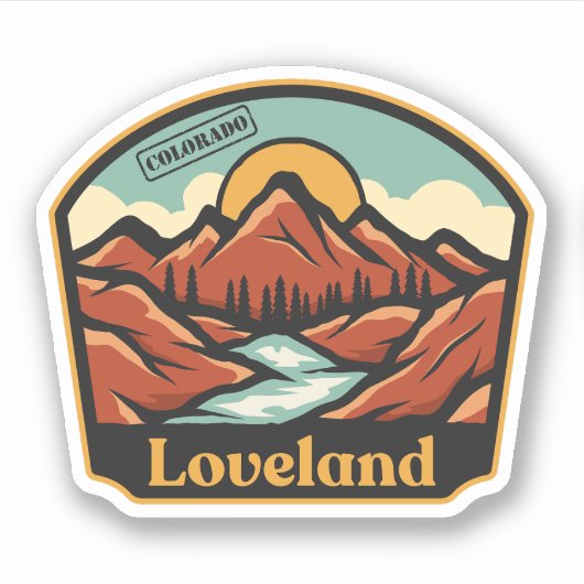 Loveland, Colorado Sticker (Voorkant)