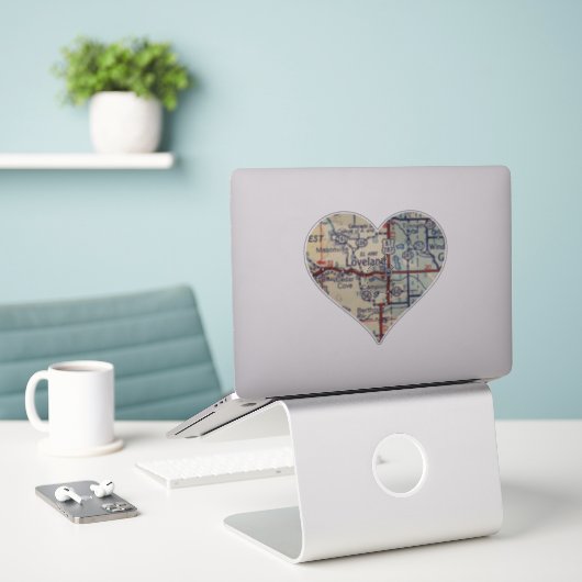 Loveland Map Sticker (Laptop op bureau)