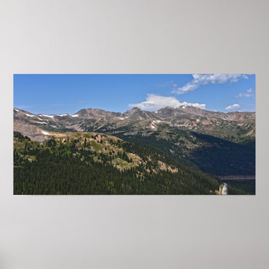Loveland Pass, Colorado, Panorama Poster (Voorkant)