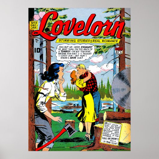 Lovelorn Betrayal Romance  Comics Poster (Voorkant)
