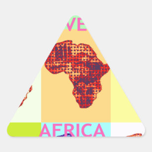 LOVELY AFRICA DRIEHOEK STICKER
