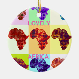 LOVELY AFRICA KERAMISCH ORNAMENT