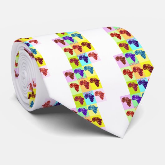 LOVELY AFRICA STROPDAS (Opgerold)