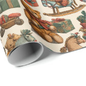 lovely animal design pattern cadeaupapier (Rol Hoek)