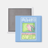 Lovely as Rose Magnet (Recto/Verso)