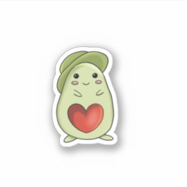 Lovely Avocado Sticker