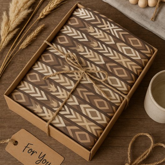 Lovely Aztec-patroon Tissuepapier