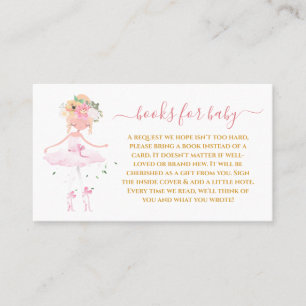 Lovely Ballerina Stanind Books voor Baby Kaart Visitekaartje
