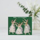 Lovely Ballet Lotus Formation Kaart (Staand voorkant)